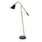 Modern Swing Arm Floor Lamp with Cone Shade