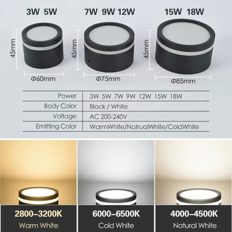 Surface Mounted Led Downlight