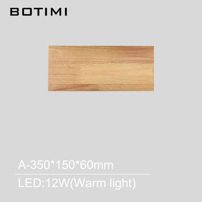 Nordic Wood Wall Sconce - Elegant Bedside Light