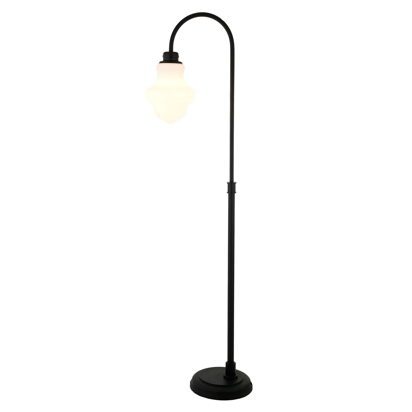 Black Arched LED Floor Lamp