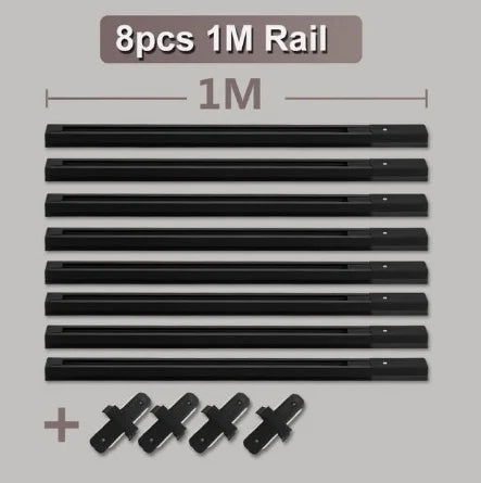 AluLED Spot Track: 0.5m/1m Strip for Retail Display