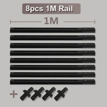 AluLED Spot Track: 0.5m/1m Strip for Retail Display