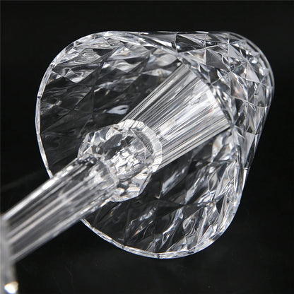 Diamond Glow: USB Rechargeable Touch Table Lamp