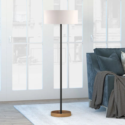 Black and White LED Floor Lamp