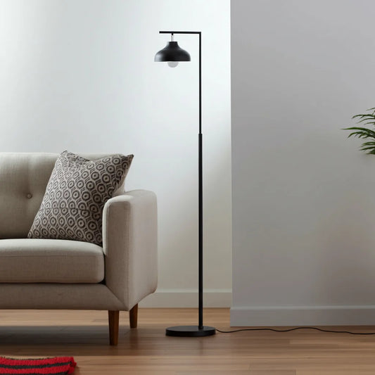 Black LED Arc Floor Lamp