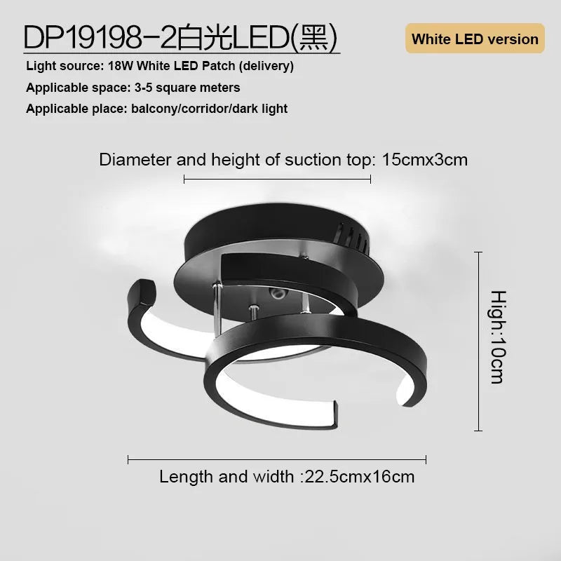 Modern Aisle Glow: Stylish Ceiling Light