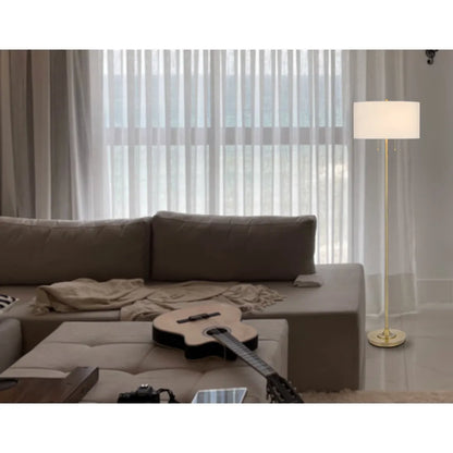 Luxury Two-Light Brass Floor Lamp