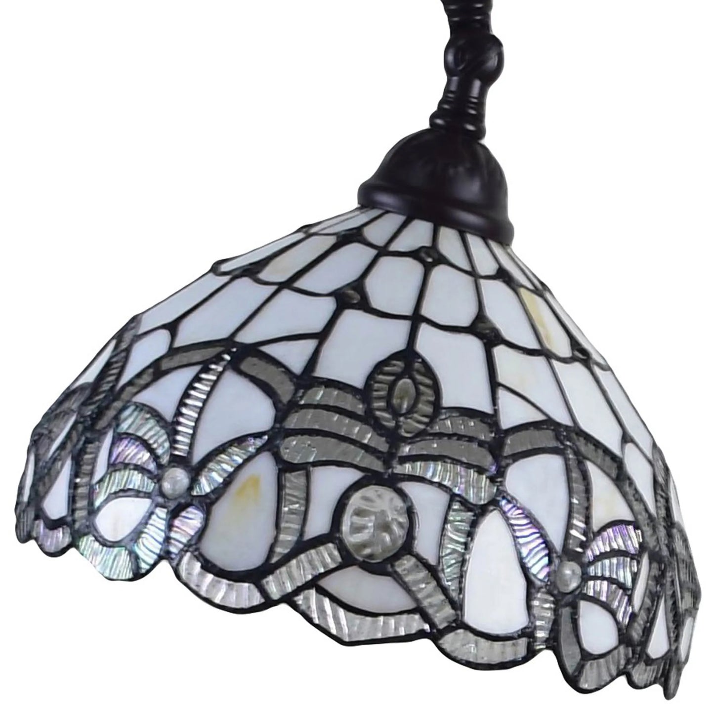 Traditional Frosted Glass Floor Lamp