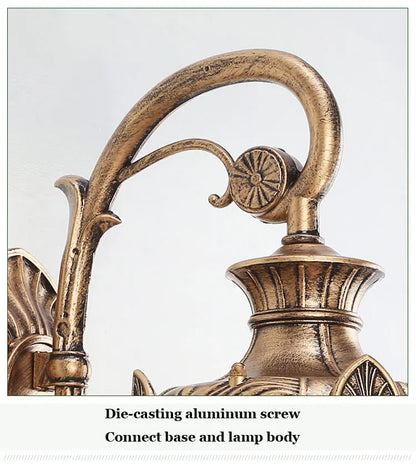RetroGlow Waterproof Wall Lamp for Outdoor Spaces