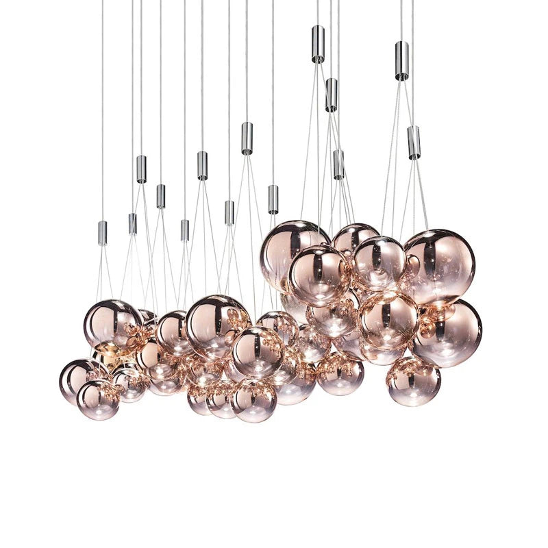 Modern Glass Ball LED Pendant Lamps Nordic Fashion Kitchen
