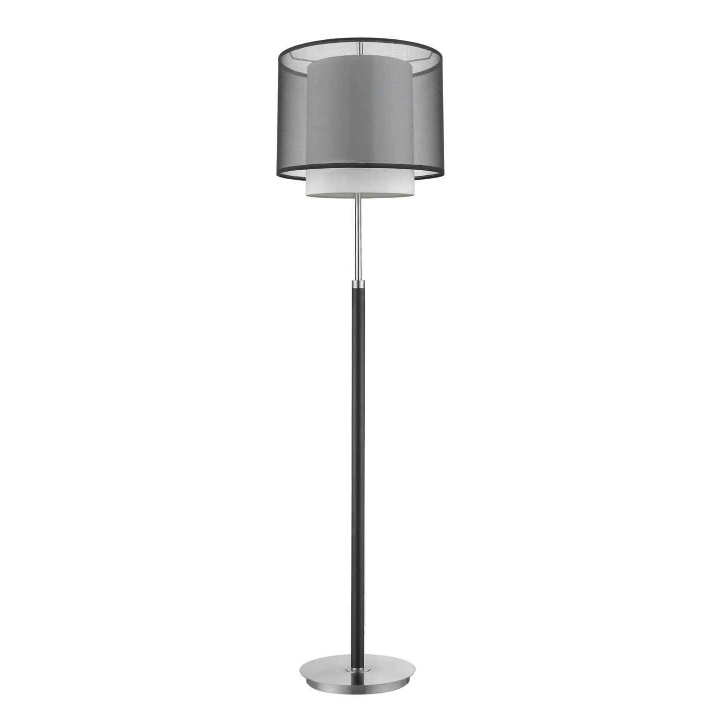 Black Transparent Globe Floor Lamp