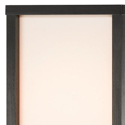 Industrial Black Floor Lamp with Fabric Shade