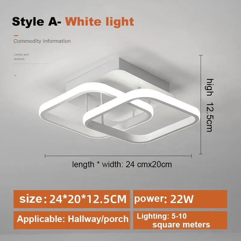 Modern Aisle Glow: Stylish Ceiling Light