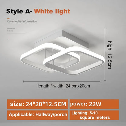Modern Aisle Glow: Stylish Ceiling Light