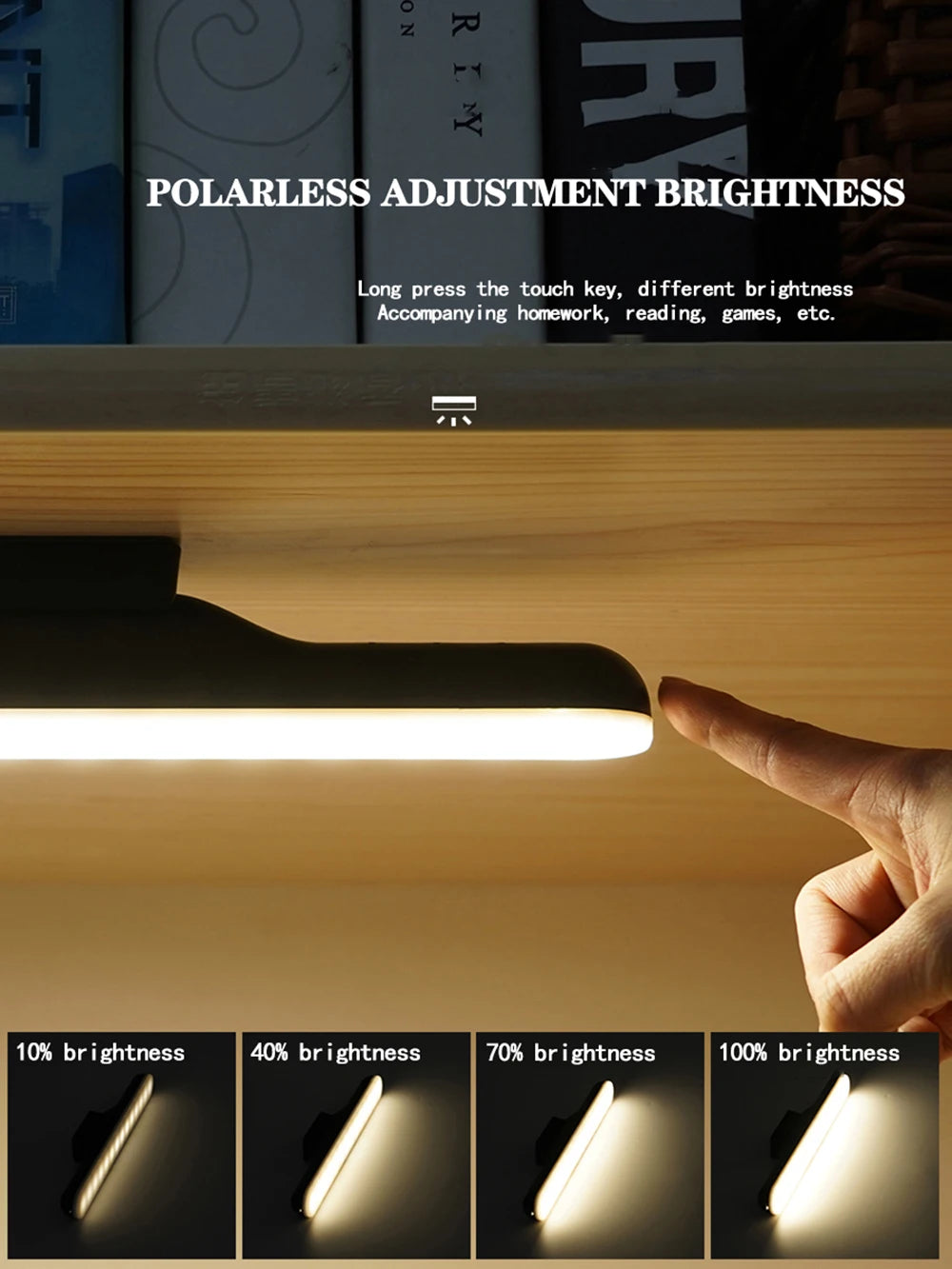 Magnetic Glow: Chargeable LED Hanging Desk Lamp