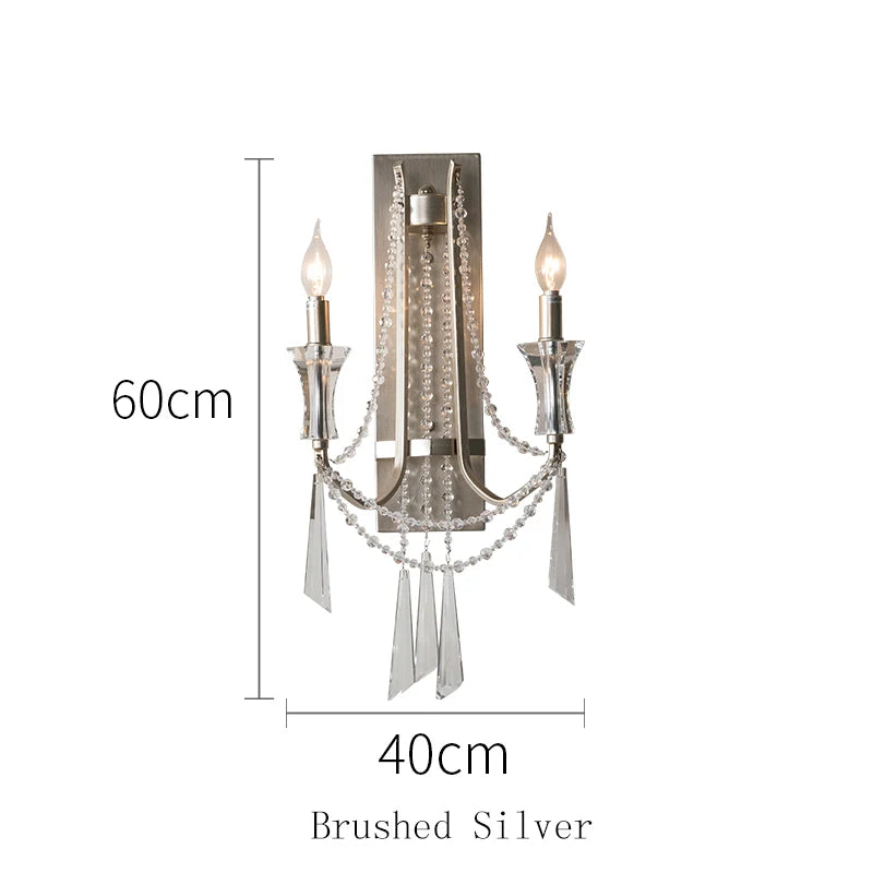 Nordic Crystal Wall Sconce - Modern Elegance