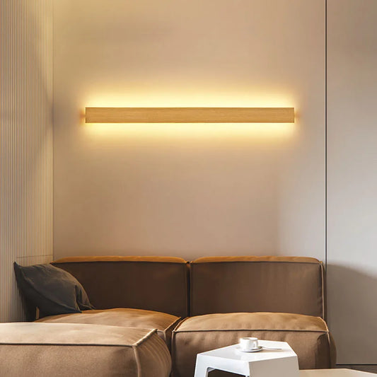 Gold Modern Long Wall Sconce for Bedroom & Hallway