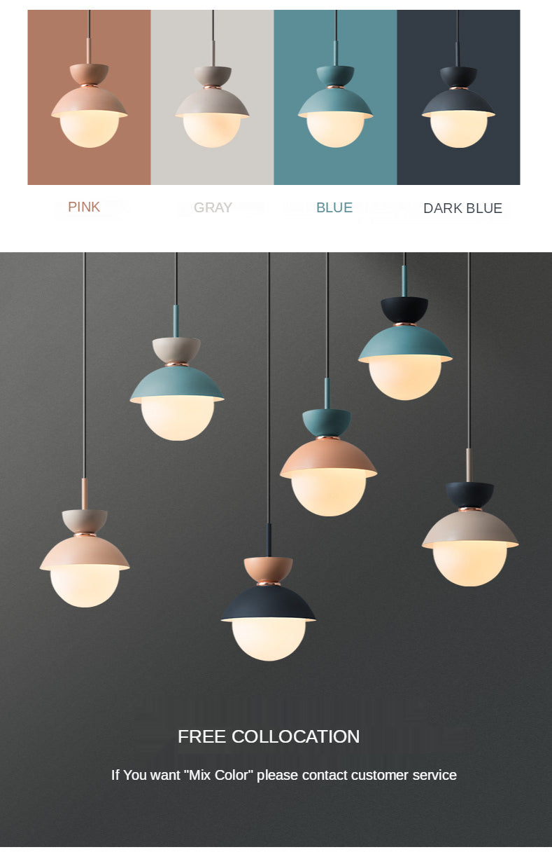 Modern Pendant Lamp Nordic Glass Ball Light Fixtures