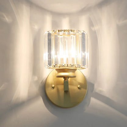 Crystal Sconce Iron Art Wall Lamp