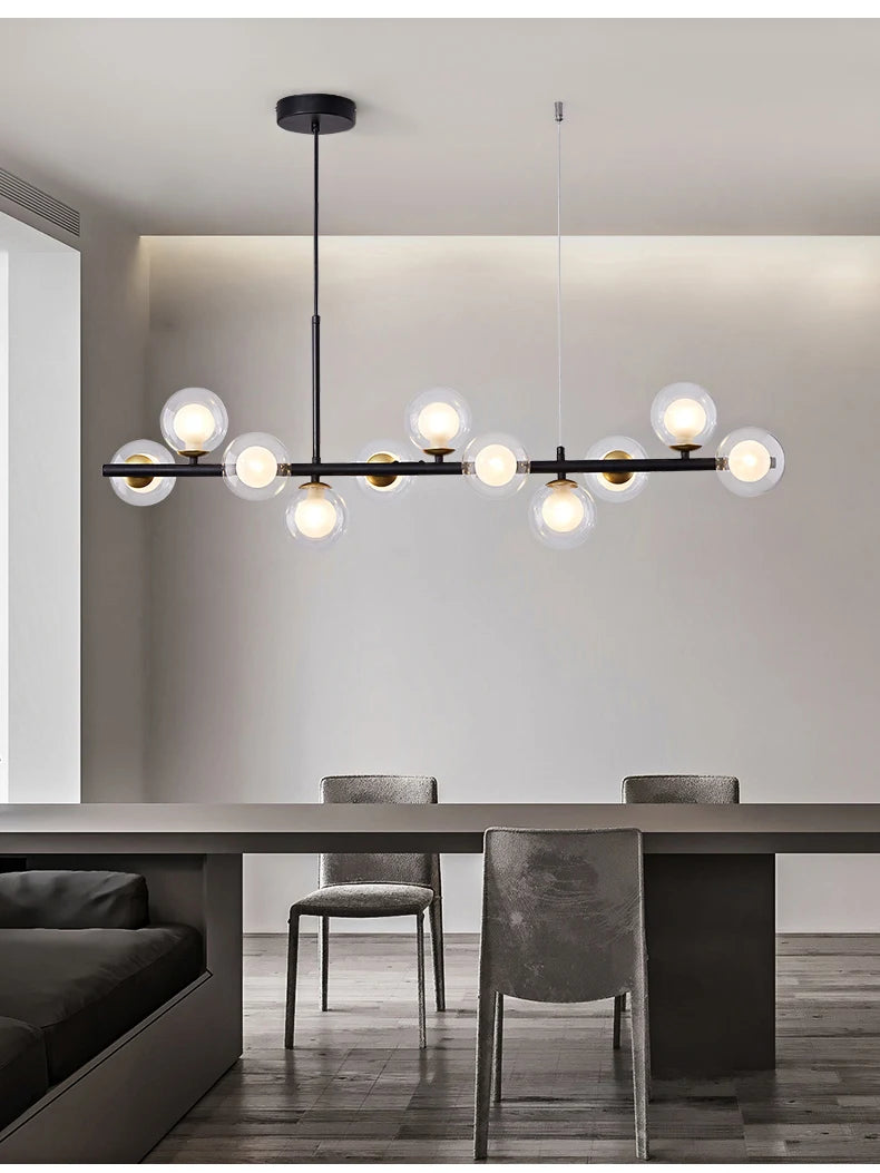 Glass Ball Linear Pendant
