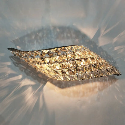LuxGlow Modern Crystal LED Wall Sconce