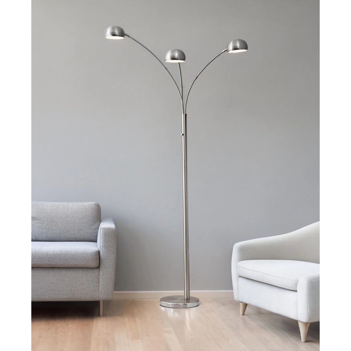 Contemporary Three-Light Tree Floor Lamp