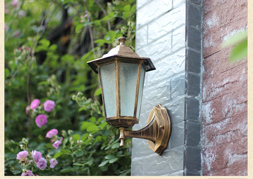 Waterproof Glass Wall Sconce - Outdoor Elegance