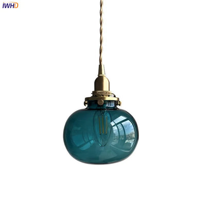 IWHD Nordic Modern Glass Ball Pendant Lights Fixtures