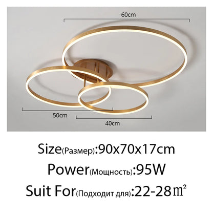 Nordic Ring LED Chandelier