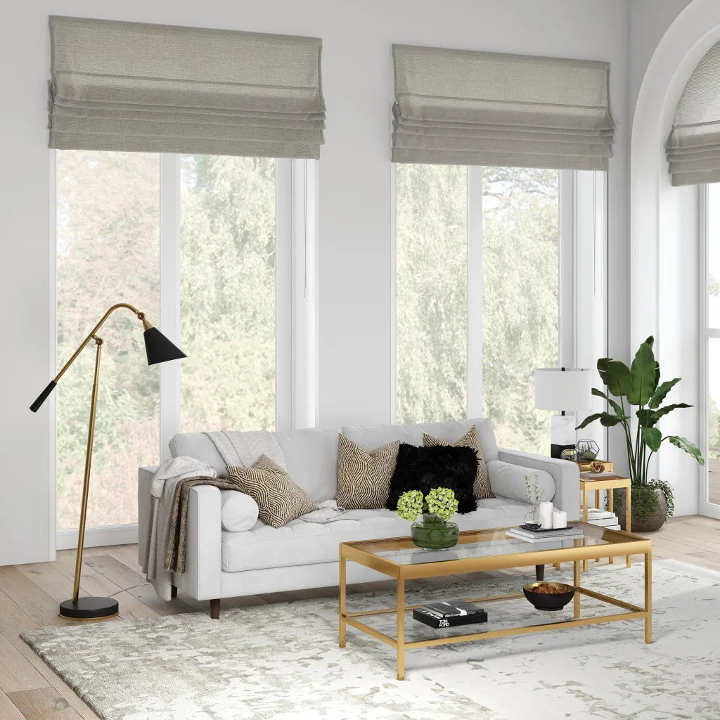 Modern Swing Arm Floor Lamp with Cone Shade