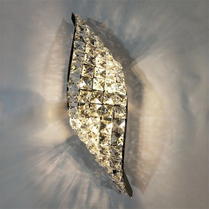 LuxGlow Modern Crystal LED Wall Sconce
