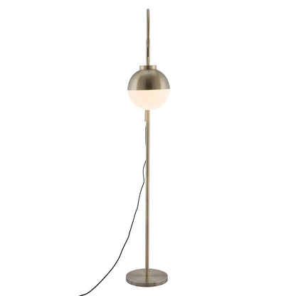 Luxury Bronze Floor Lamp with Globe Shade
