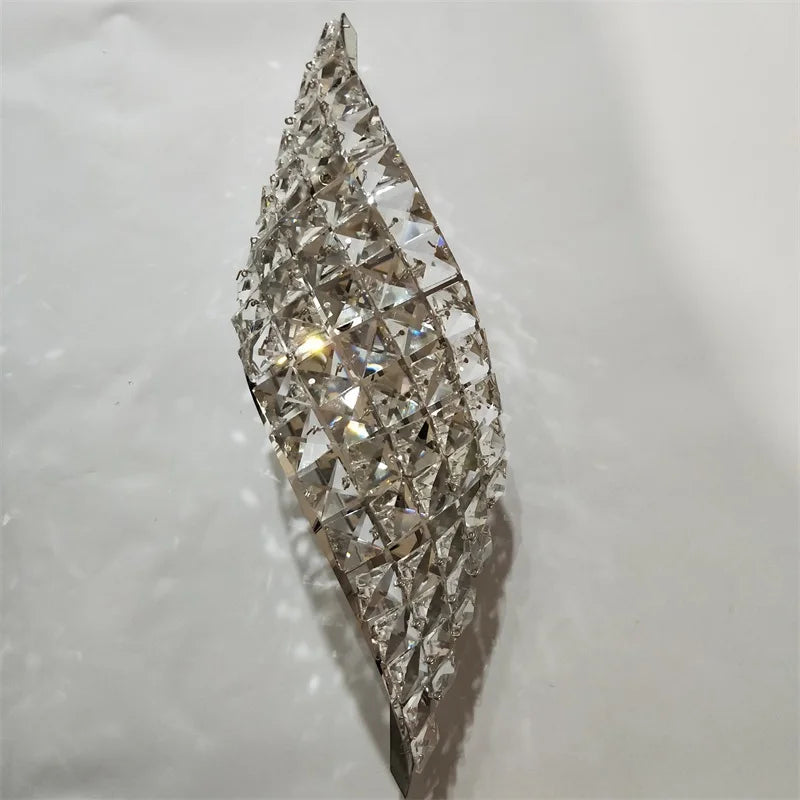 LuxGlow Modern Crystal LED Wall Sconce