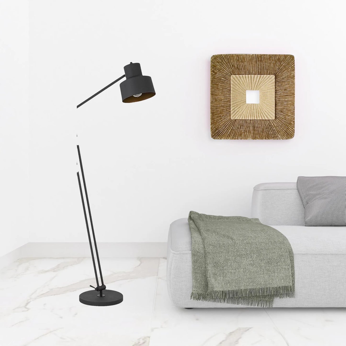 Traditional Shaped Black Floor Lamp