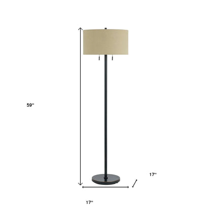 Traditional Shaped Bronze Floor Lamp