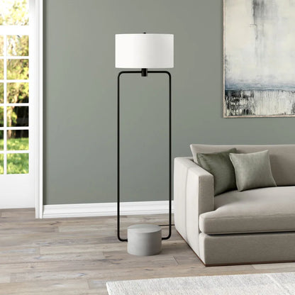 Black Column LED Floor Lamp
