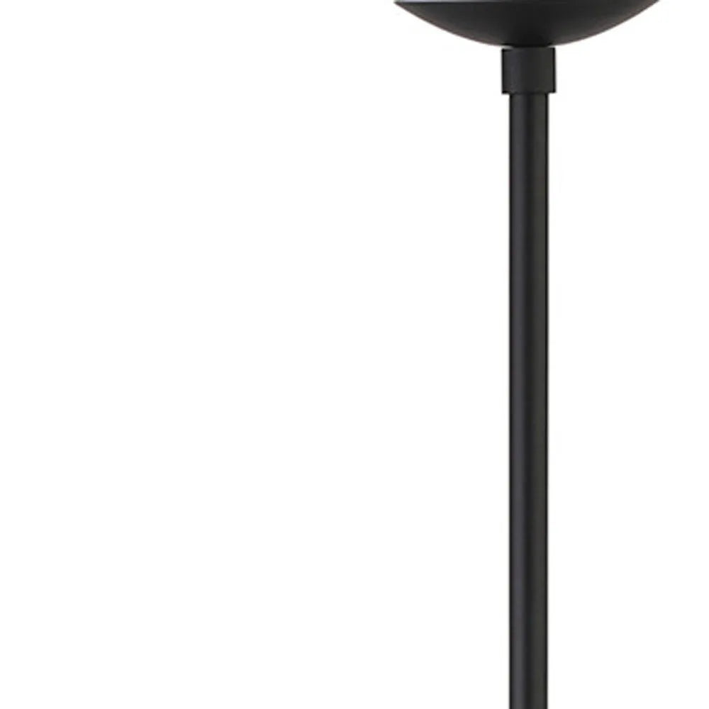 Two-Light Novelty Floor Lamp Black Plastic Body