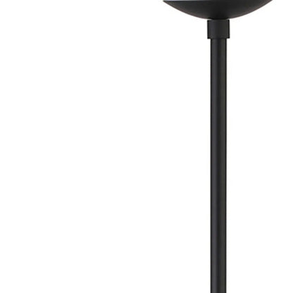 Two-Light Novelty Floor Lamp Black Plastic Body