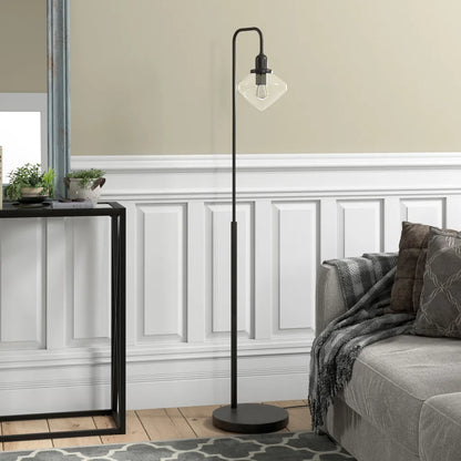 Homeroots 56 Silver LED Arched Floor Lamp