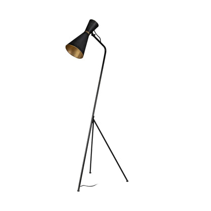 Black and Gold LED Floor Lamp