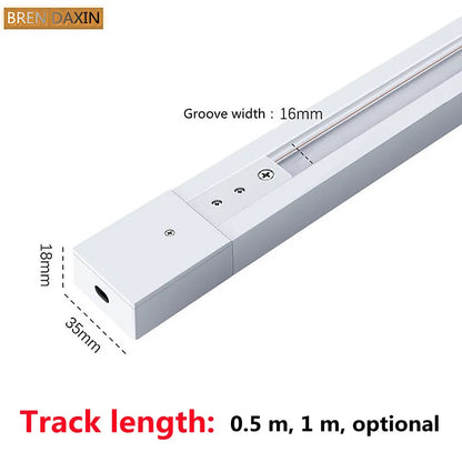 AluLED Spot Track: 0.5m/1m Strip for Retail Display