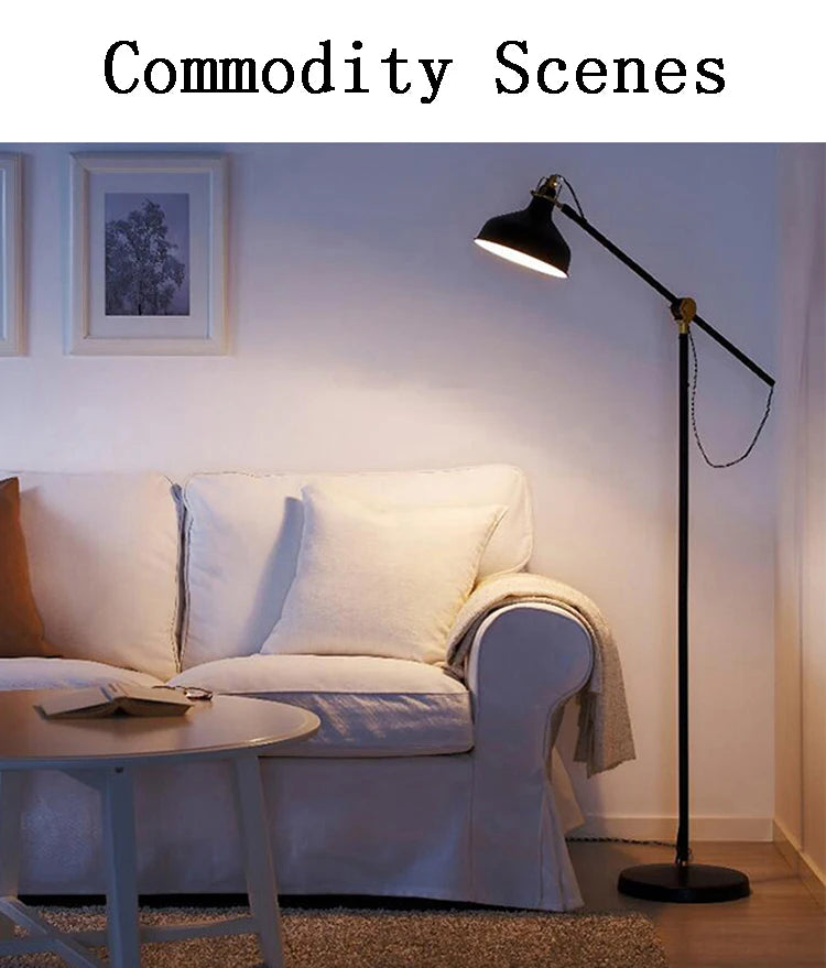 Rocker Vertical Floor Lamp Modern Long Arm Floor Lights