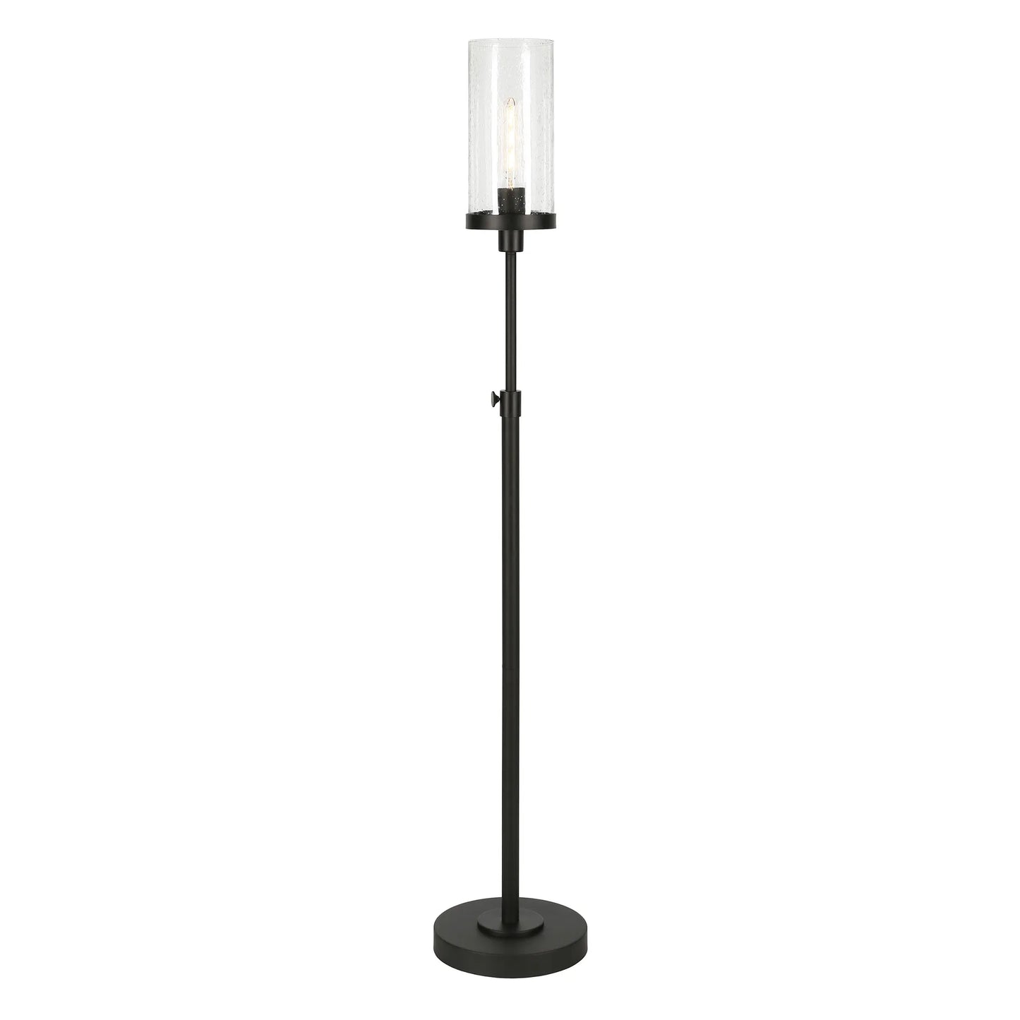 Contemporary Black LED Torchiere Floor Lamp