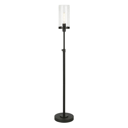 Contemporary Black LED Torchiere Floor Lamp