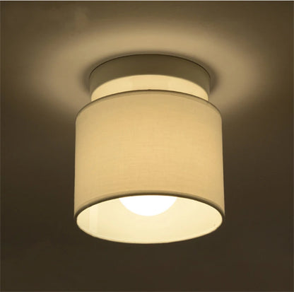 Nordic Linen LED Ceiling Lamp