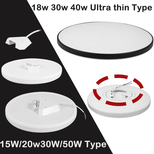 LED Ceiling Lamp 220V Ultra Thin Ceiling Lighting Fixture