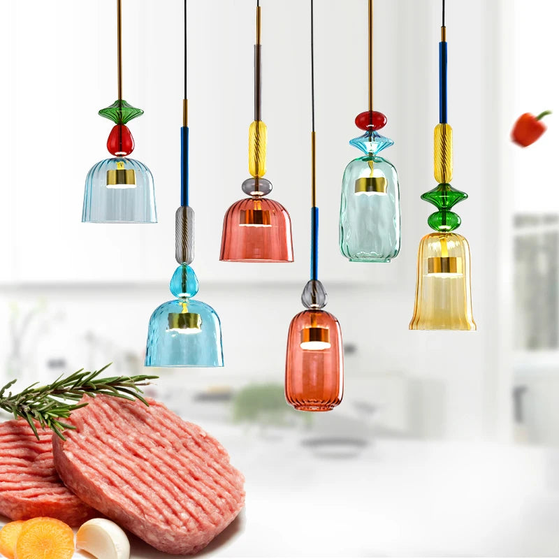 CNDL Nordic Colorful LED Pendant Lights