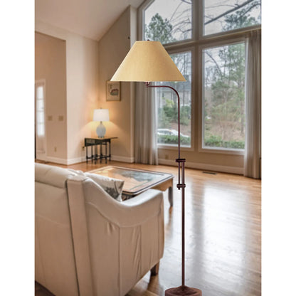 Traditional Shaped Rustic Adjustable Floor Lamp