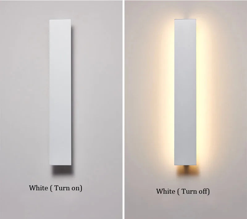 Gold Modern Long Wall Sconce for Bedroom & Hallway