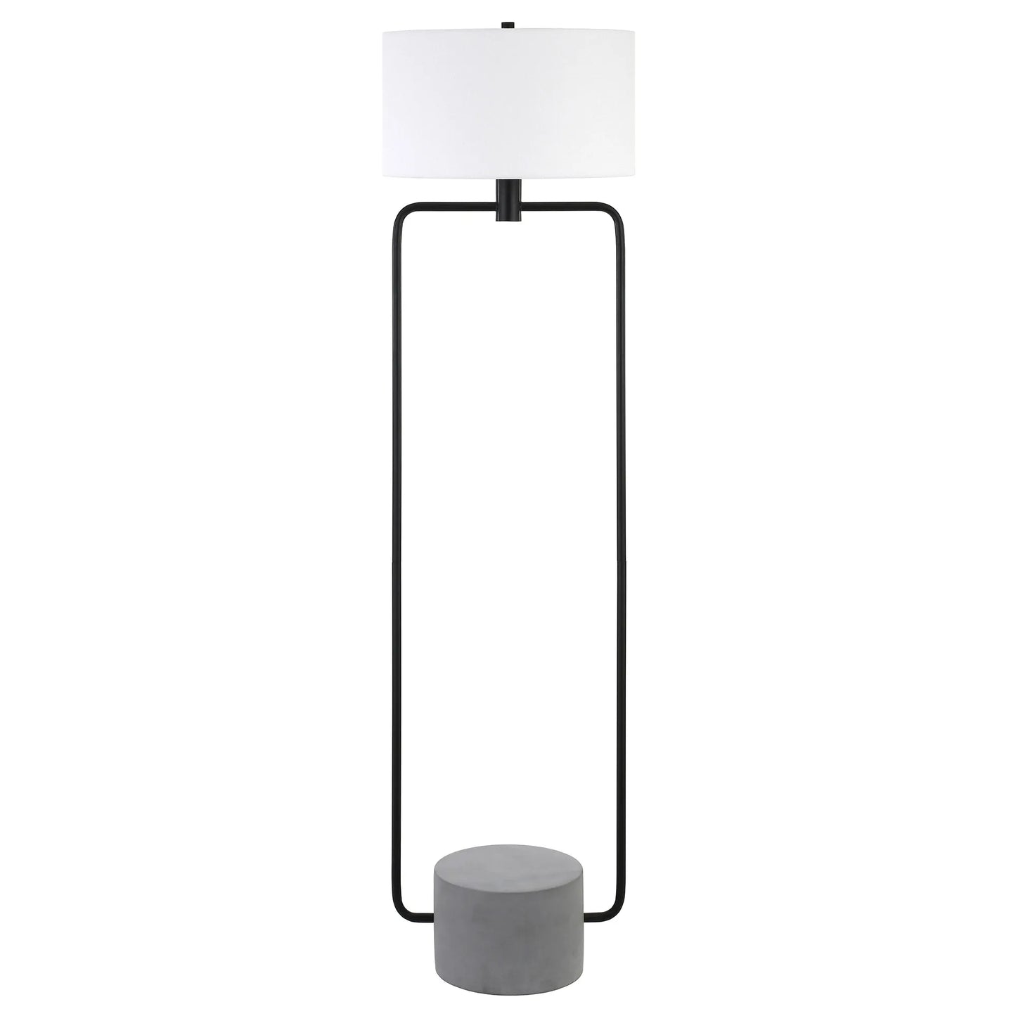 Black Column LED Floor Lamp